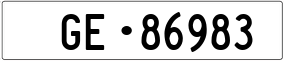 Truck License Plate